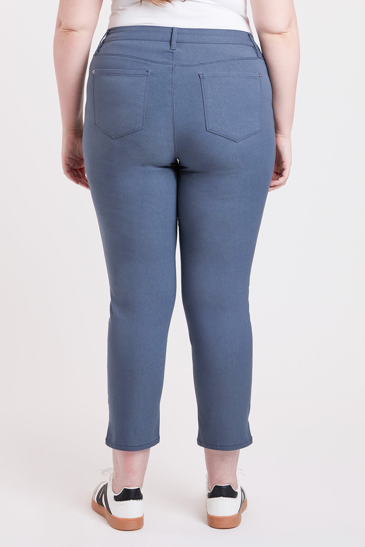 Women's plus High Rise Hyperstretch Cropped Straight Pants view 11 - High-Waisted - Women'S Plus Pants (bottom)