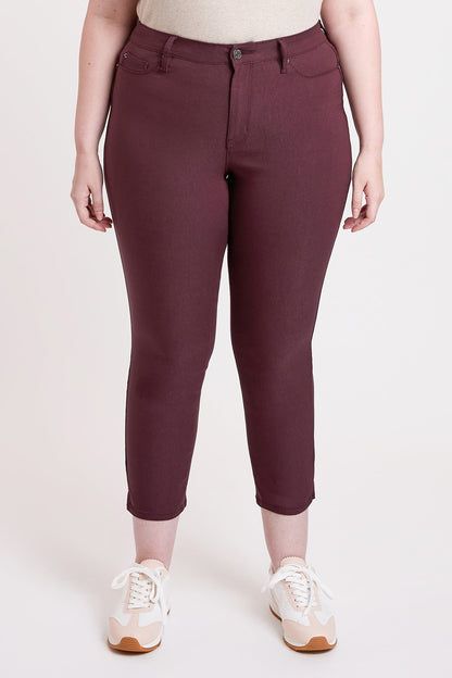 Women's plus High Rise Hyperstretch Cropped Straight Pants view 15 - High-Waisted - Women'S Plus Pants (bottom)