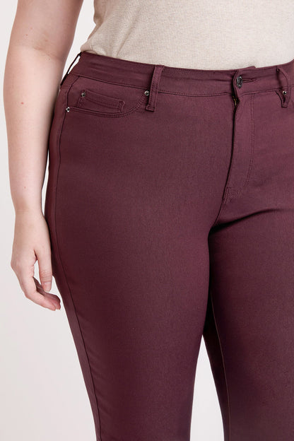Women's plus High Rise Hyperstretch Cropped Straight Pants view 18 - High-Waisted - Women'S Plus Pants (bottom)