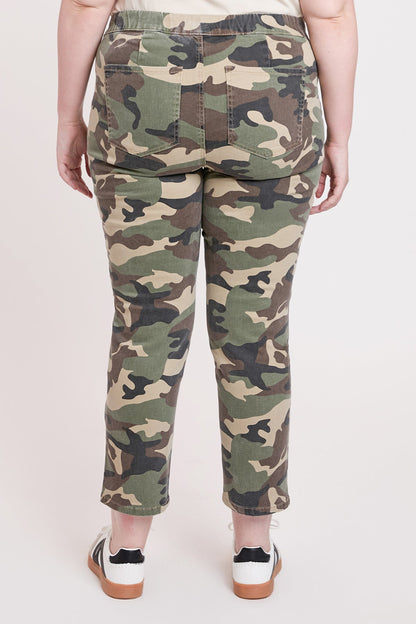 Women's plus High Rise Pull on Straight Jogger in Indigo view 12 - High-Waisted - Womens Plus Joggers (bottom)