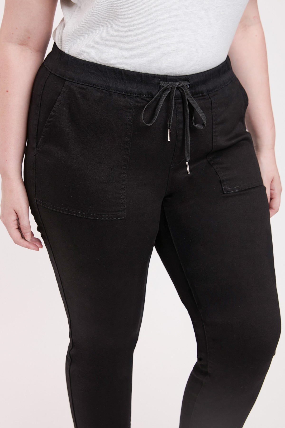Women's plus High Rise Pull on Straight Jogger view 20 - High-Waisted - Womens Plus Joggers (bottom)