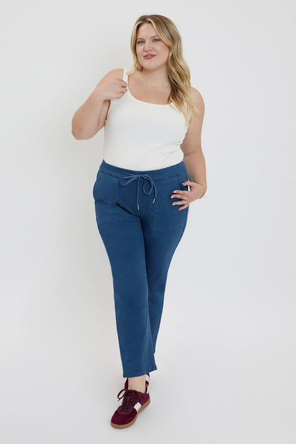 Women's plus High Rise Pull on Straight Jogger view 22 - High-Waisted - Womens Plus Joggers (bottom)
