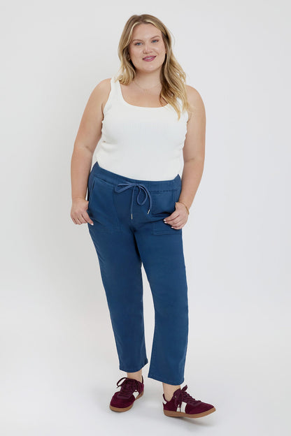 Women's plus High Rise Pull on Straight Jogger view 27 - High-Waisted - Womens Plus Joggers (bottom)