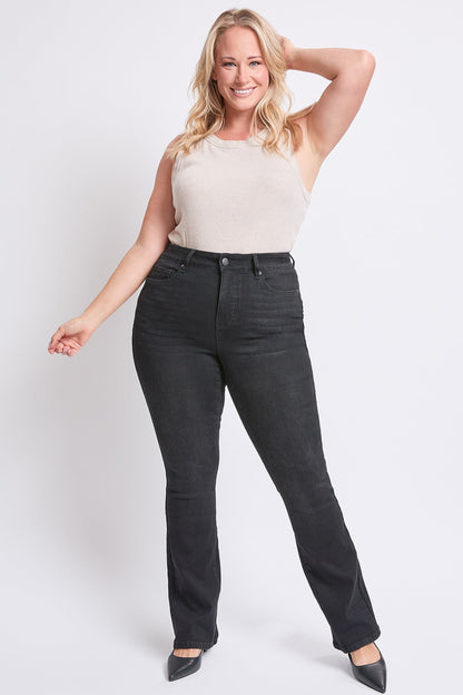 Women's plus High Rise Slim Bootcut Jeans in N Indigo Blue view 5 - High-Waisted - Women'S Plus Jeans On Sale (bottom)