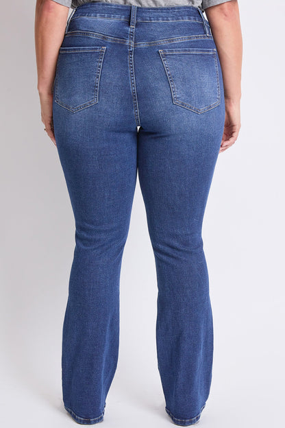 Women's plus High Rise Slim Bootcut Jeans view 9 - High-Waisted - Women'S Plus Jeans On Sale (bottom)