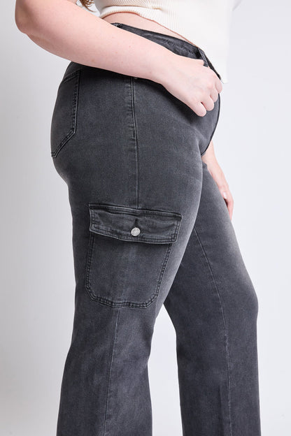 Women's plus High Rise Wide Leg Skater Cargo Jeans view 11 - High-Waisted - Women'S Plus Jeans On Sale (bottom)