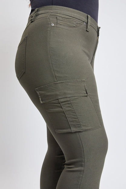 Women's plus Hyperstretch Skinny Cargo Pants in Black view 5 - Comfort Stretch - Women'S Plus Pants (bottom)