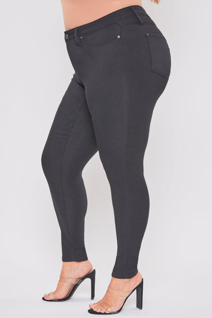 Women's plus Hyperstretch Skinny Pants in Black view 3 - Comfort Stretch - Women'S Plus Pants (bottom)