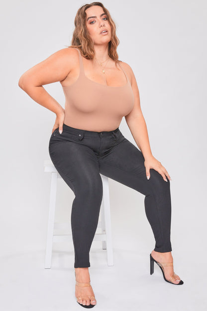 Women's plus Hyperstretch Skinny Pants in Clove view 4 - Comfort Stretch - Women'S Plus Pants (bottom)