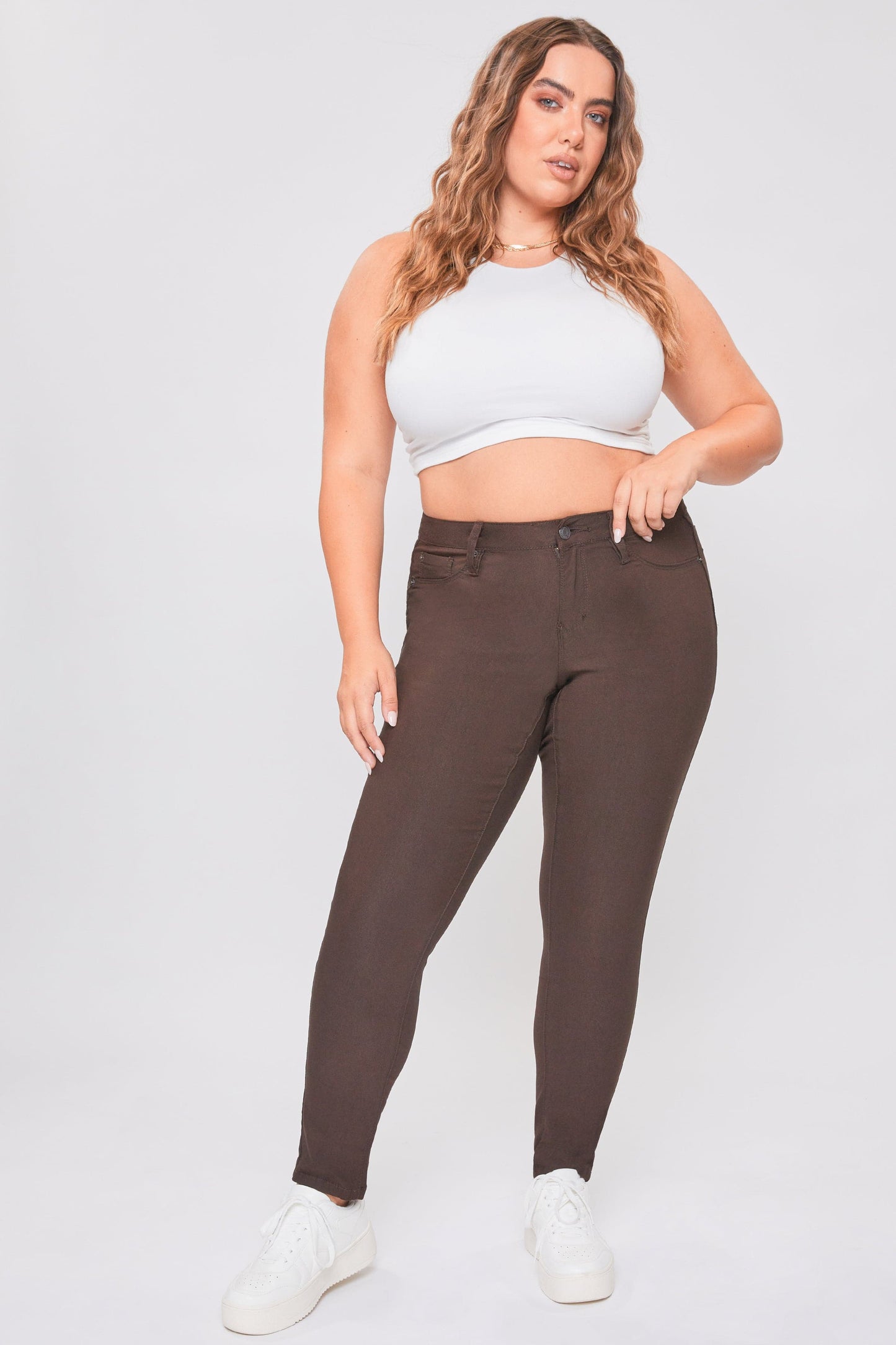 Women's plus Hyperstretch Skinny Pants in Clove view 5 - Comfort Stretch - Women'S Plus Pants (bottom)