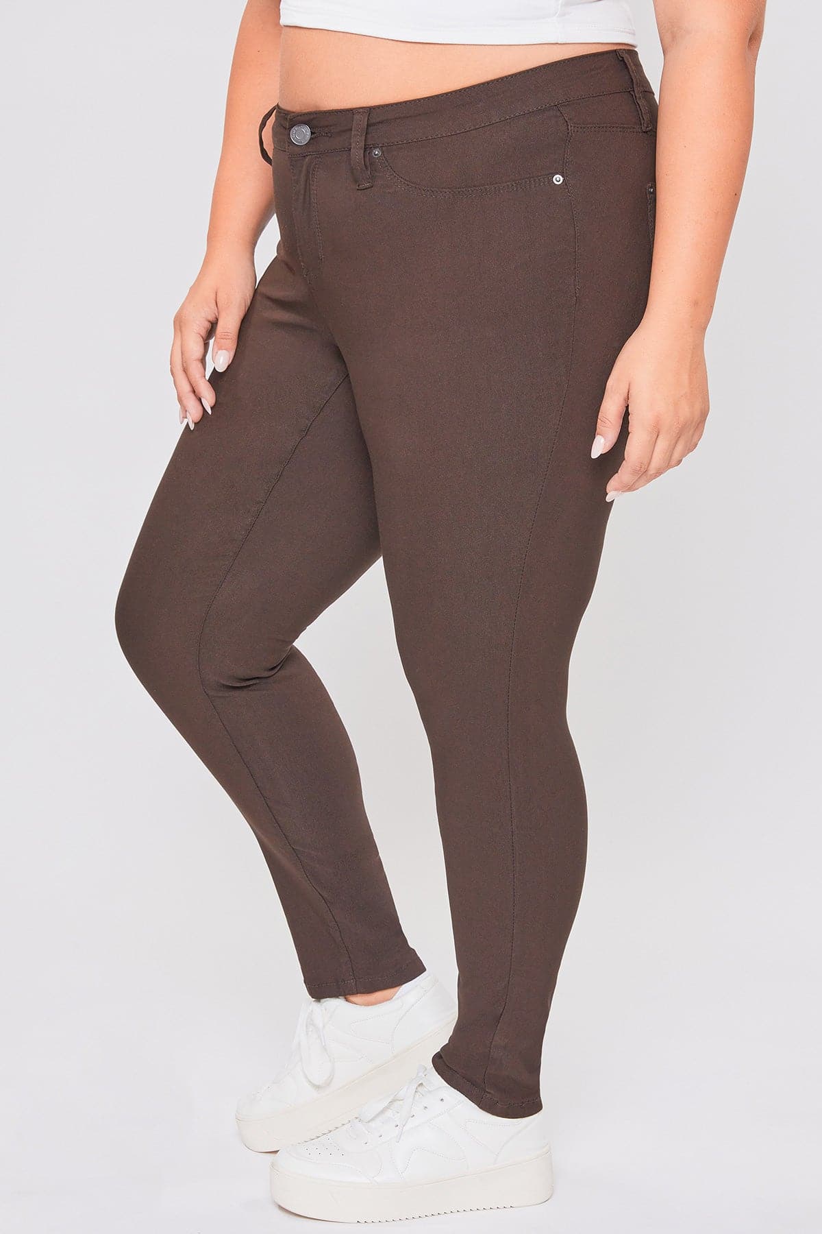 Women's plus Hyperstretch Skinny Pants in Clove view 6 - Comfort Stretch - Women'S Plus Pants (bottom)