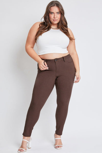 Women's plus Hyperstretch Skinny Pants in Cocoa view 8 - Comfort Stretch - Women'S Plus Pants (bottom)
