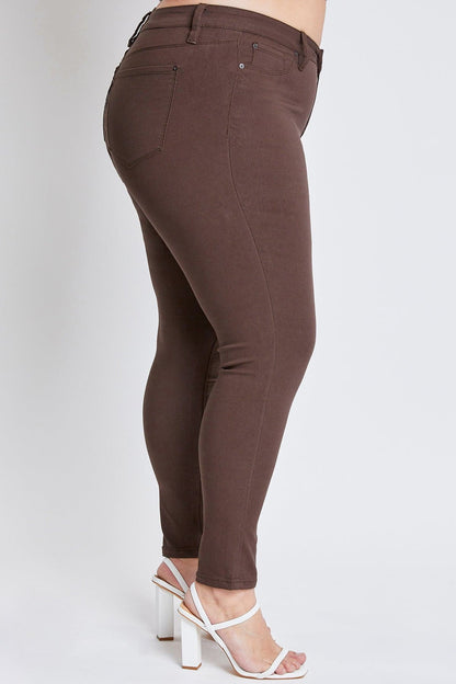 Women's plus Hyperstretch Skinny Pants in Dark Berry view 10 - Comfort Stretch - Women'S Plus Pants (bottom)
