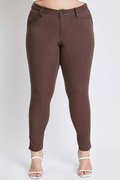 Women's plus Hyperstretch Skinny Pants in Dark Berry view 11 - Comfort Stretch - Women'S Plus Pants (bottom)