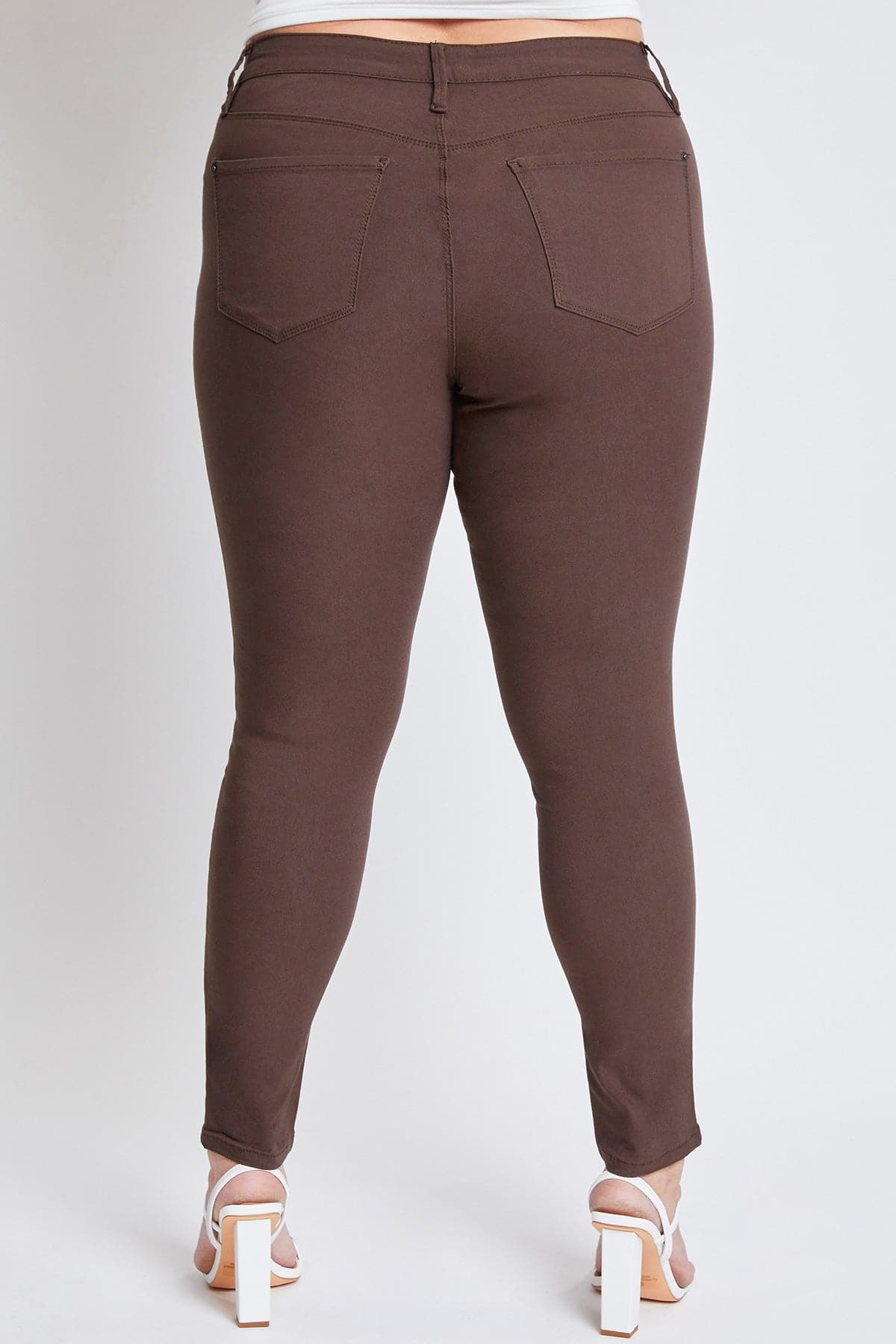 Women's plus Hyperstretch Skinny Pants in Dark Berry view 12 - Comfort Stretch - Women'S Plus Pants (bottom)