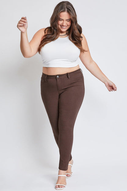 Women's plus Hyperstretch Skinny Pants in Dark Olive view 13 - Comfort Stretch - Women'S Plus Pants (bottom)