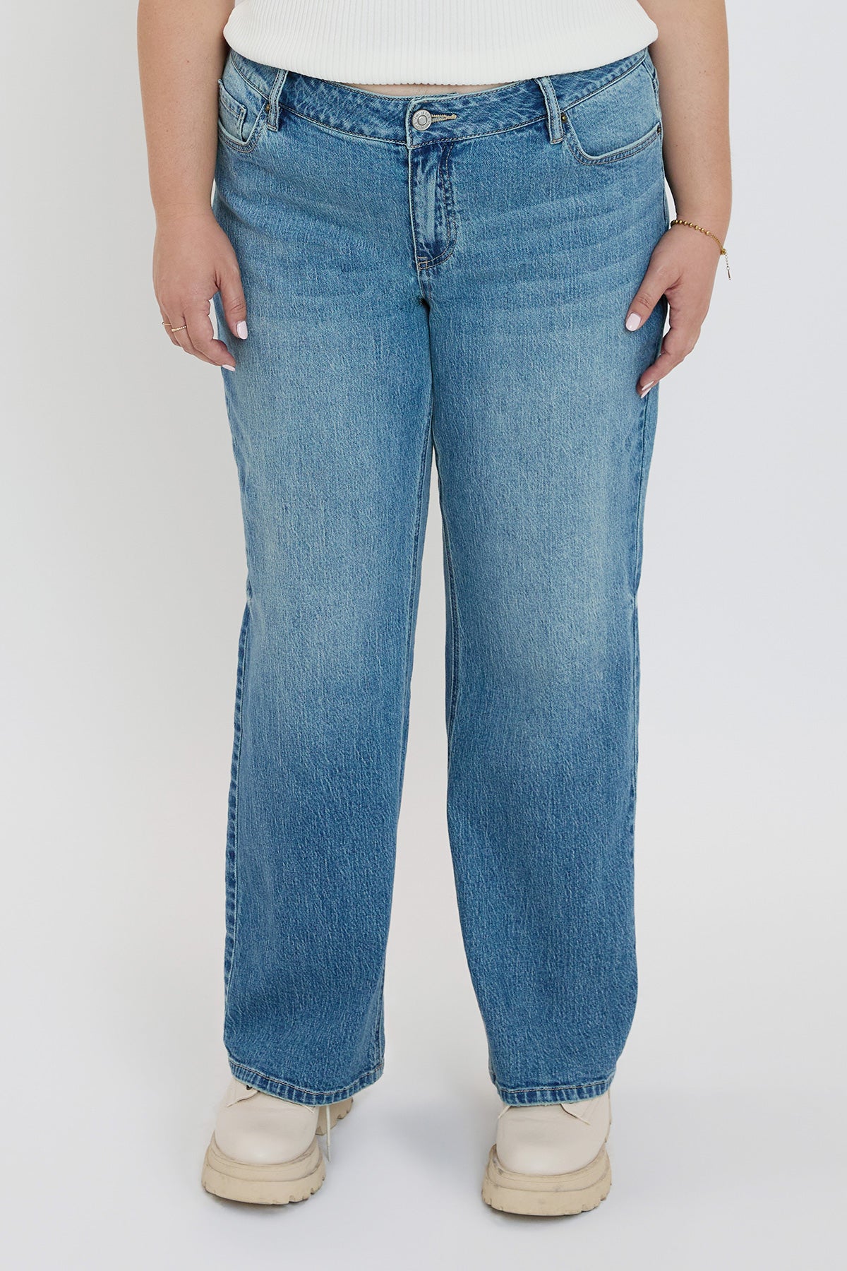 Women's plus Luxe Wide Leg Jeans view 13 - Women'S Plus Jeans On Sale (bottom)