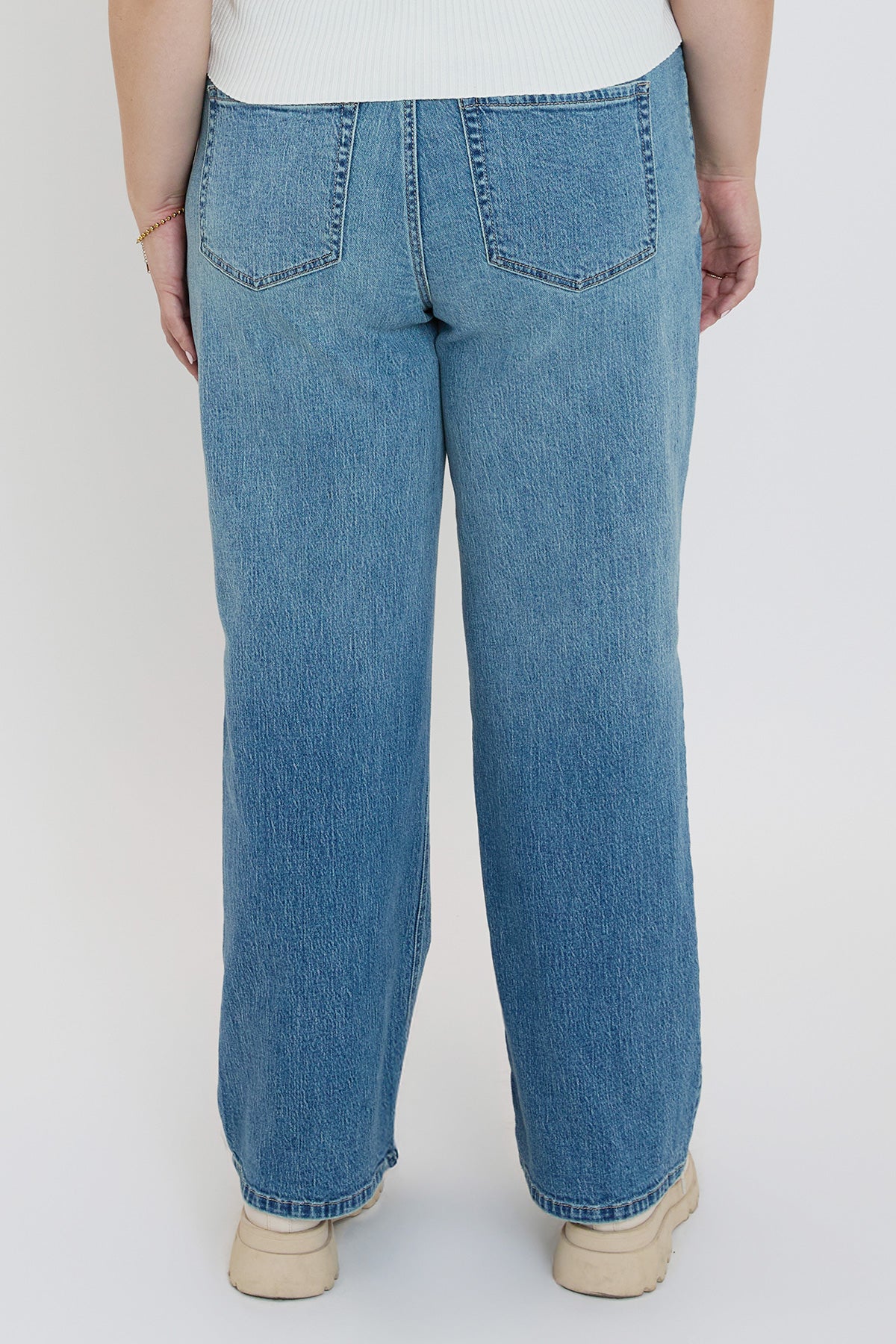 Women's plus Luxe Wide Leg Jeans view 15 - Women'S Plus Jeans On Sale (bottom)