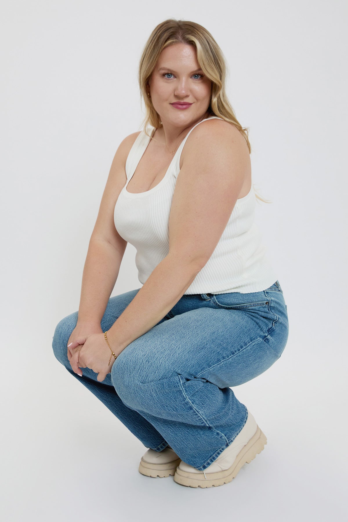 Women's plus Luxe Wide Leg Jeans view 17 - Women'S Plus Jeans On Sale (bottom)