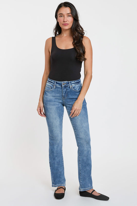 Women's Premium Stretch Bootcut Jeans in M Medium Blue - Comfort Stretch - Women'S Premium Jeans (bottom)