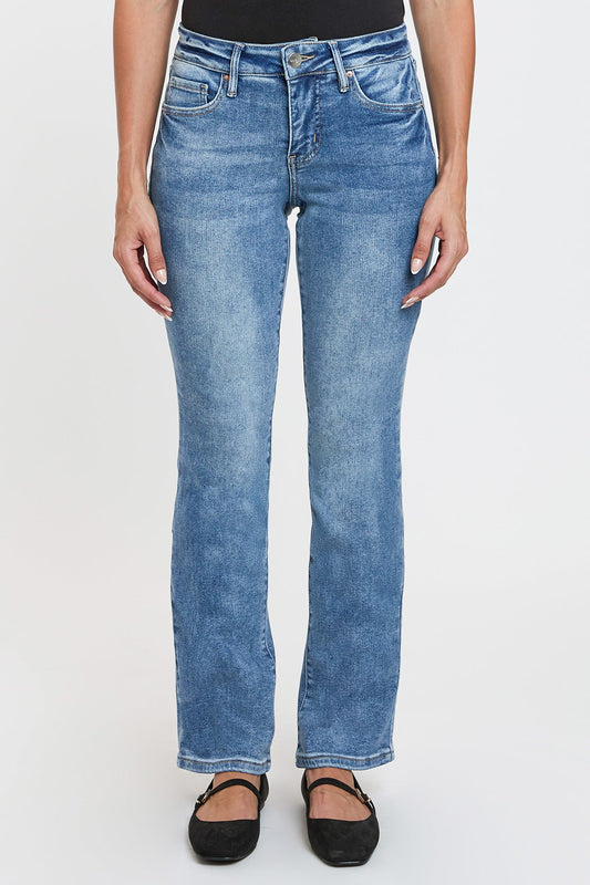 Women's Premium Stretch Bootcut Jeans in M Medium Blue view 2 - Comfort Stretch - Women'S Premium Jeans (bottom)