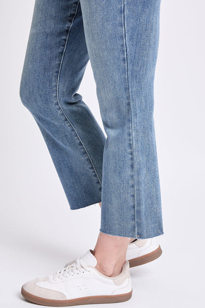 Women's Premium Stretch Cropped Kick Flare in T Tinted Blue view 10 - Comfort Stretch (bottom)