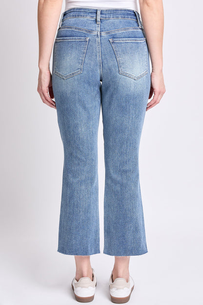 Women's Premium Stretch Cropped Kick Flare in T Tinted Blue view 11 - Comfort Stretch (bottom)