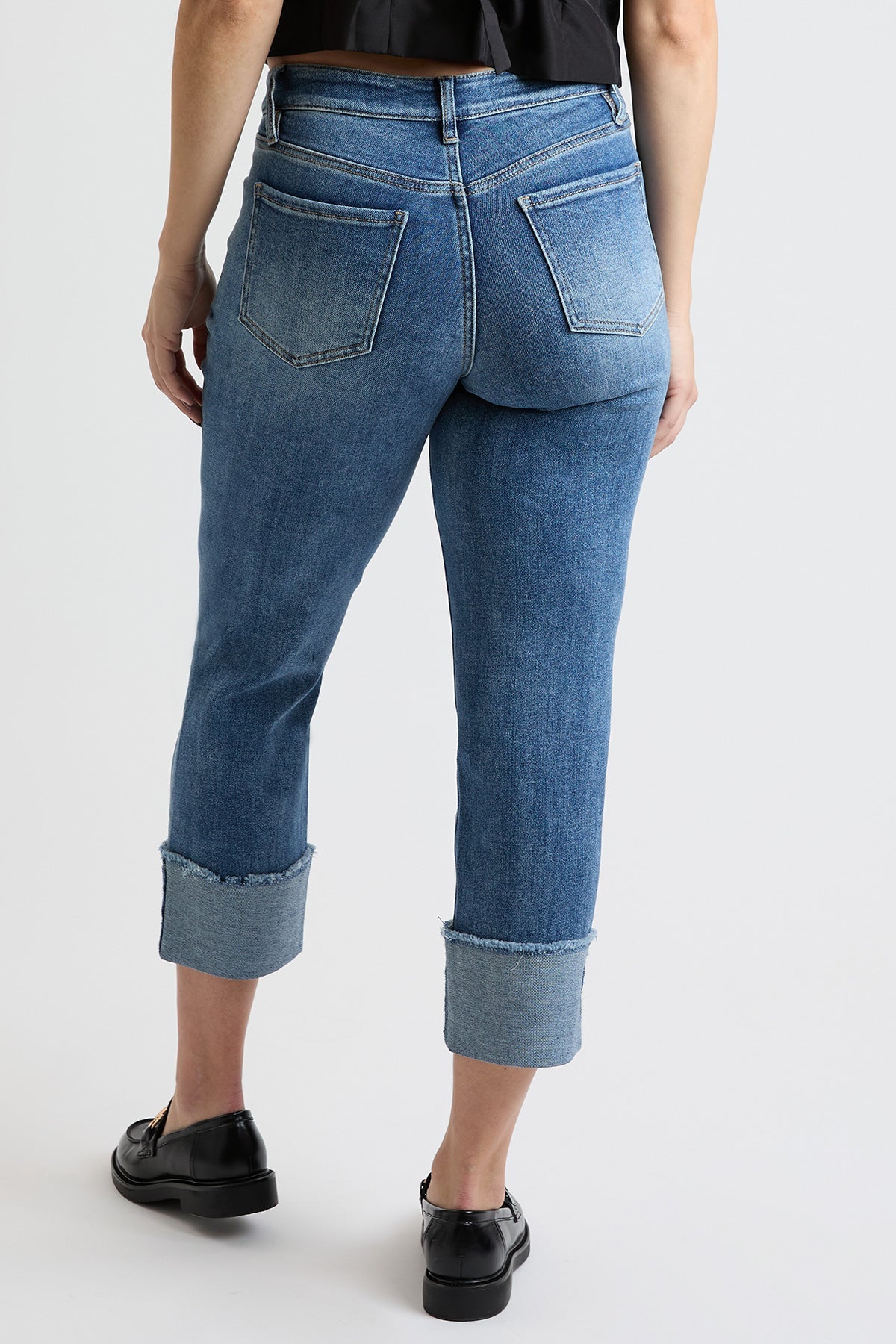 Women's Premium Stretch Cropped Mega Cuff Jeans view 19 - Comfort Stretch - Women'S Premium Jeans (bottom)