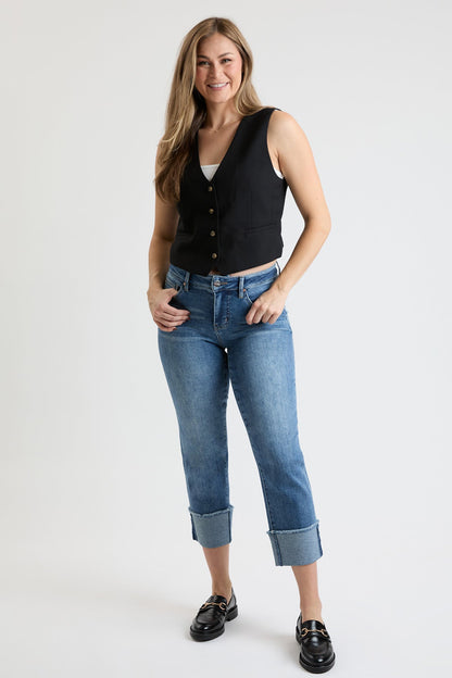 Women's Premium Stretch Cropped Mega Cuff Jeans view 20 - Comfort Stretch - Women'S Premium Jeans (bottom)