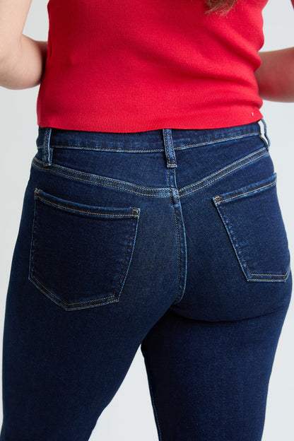 Women's Premium Stretch Cropped Slim Straight in S Midnight Sky Blue view 6 - Comfort Stretch (bottom)