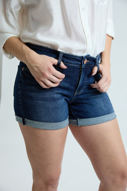 Women's Premium Stretch Fold-over Cuff Shorts view 13 - Comfort Stretch - Women Premium Shorts (bottom)