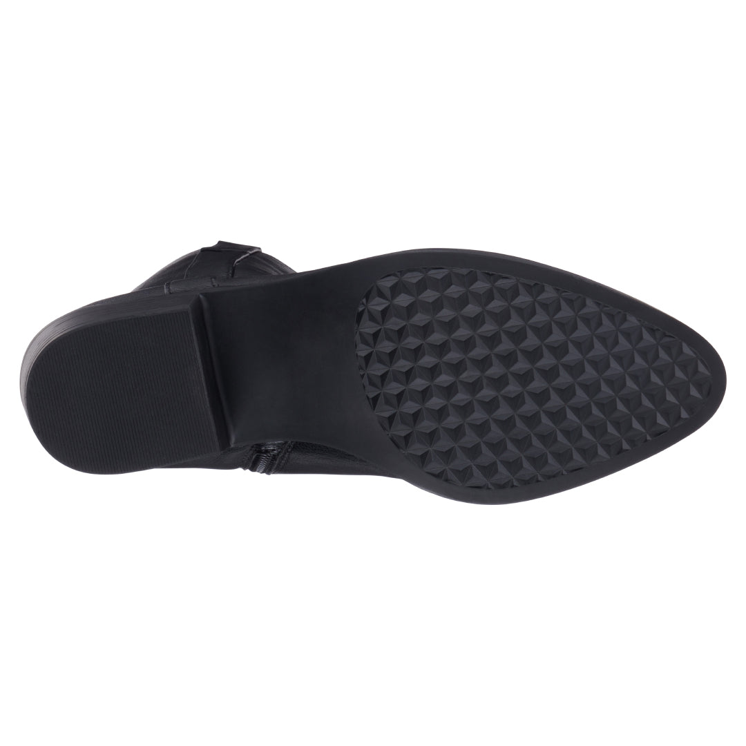 Women's Qakley Black Bootie Black view 5 (shoe) - black bootie, qakley black bootie - shop at us.meeeshop