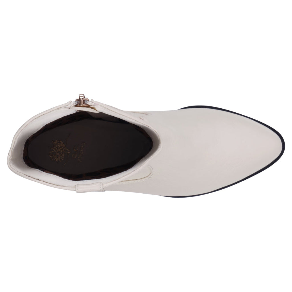 Women's Qakley Off White Bootie Off White view 3 (shoe) - white bootie, off white bootie - shop at us.meeeshop