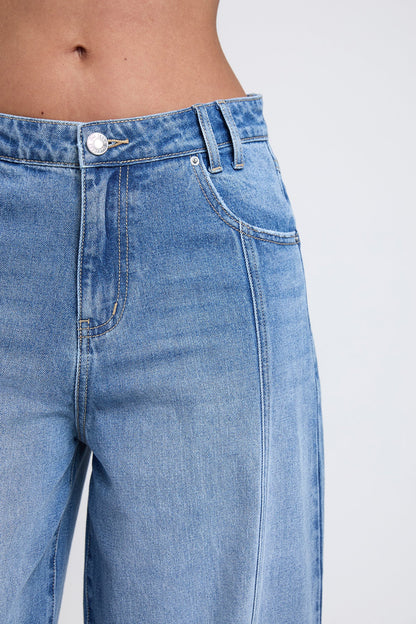 Women's Relaxed Extra Baggy Wide Leg Jeans in C Sky Blue view 14 - Relaxed Fit - Women'S Relaxed Jeans Petite (bottom)