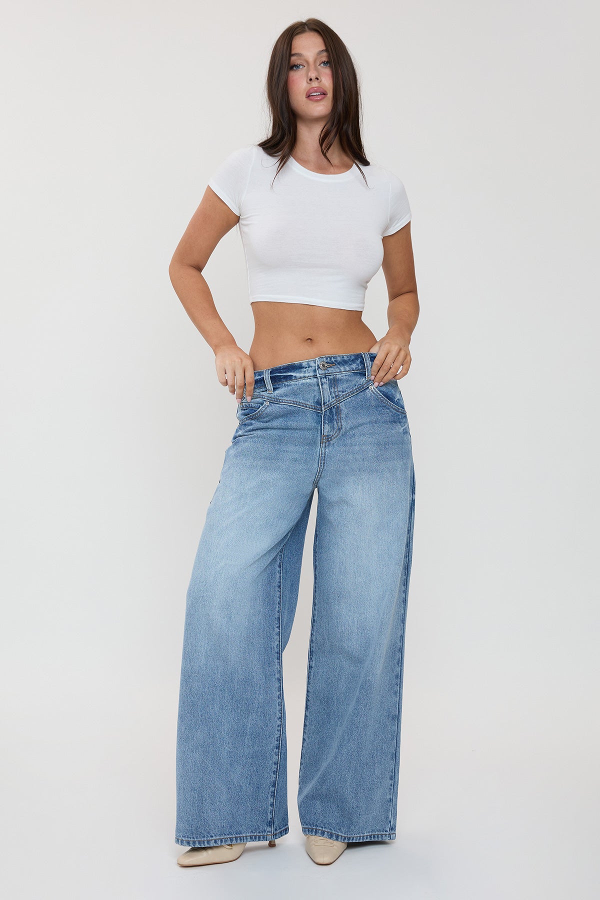 Women's Relaxed Extra Baggy Wide Leg Jeans view 15 - Relaxed Fit - Women'S Relaxed Jeans Petite (bottom)
