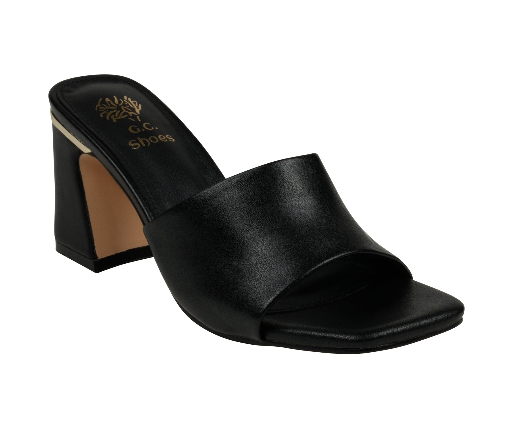 Women's Soho Black Square Toe Heeled Sandals Black (shoe) - women's soho sandals, women's soho shoes, w - shop at us.meeeshop
