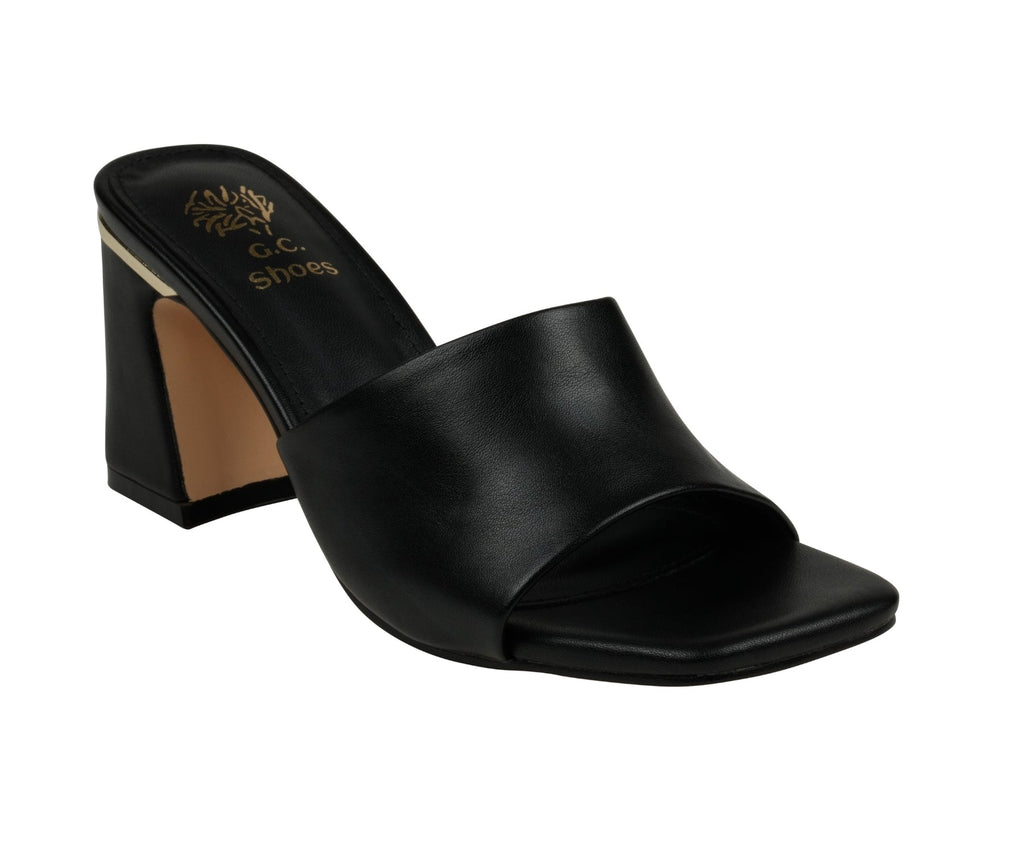 Women's Soho Black Square Toe Heeled Sandals Black (shoe) - women's soho sandals, women's soho shoes, w - shop at us.meeeshop