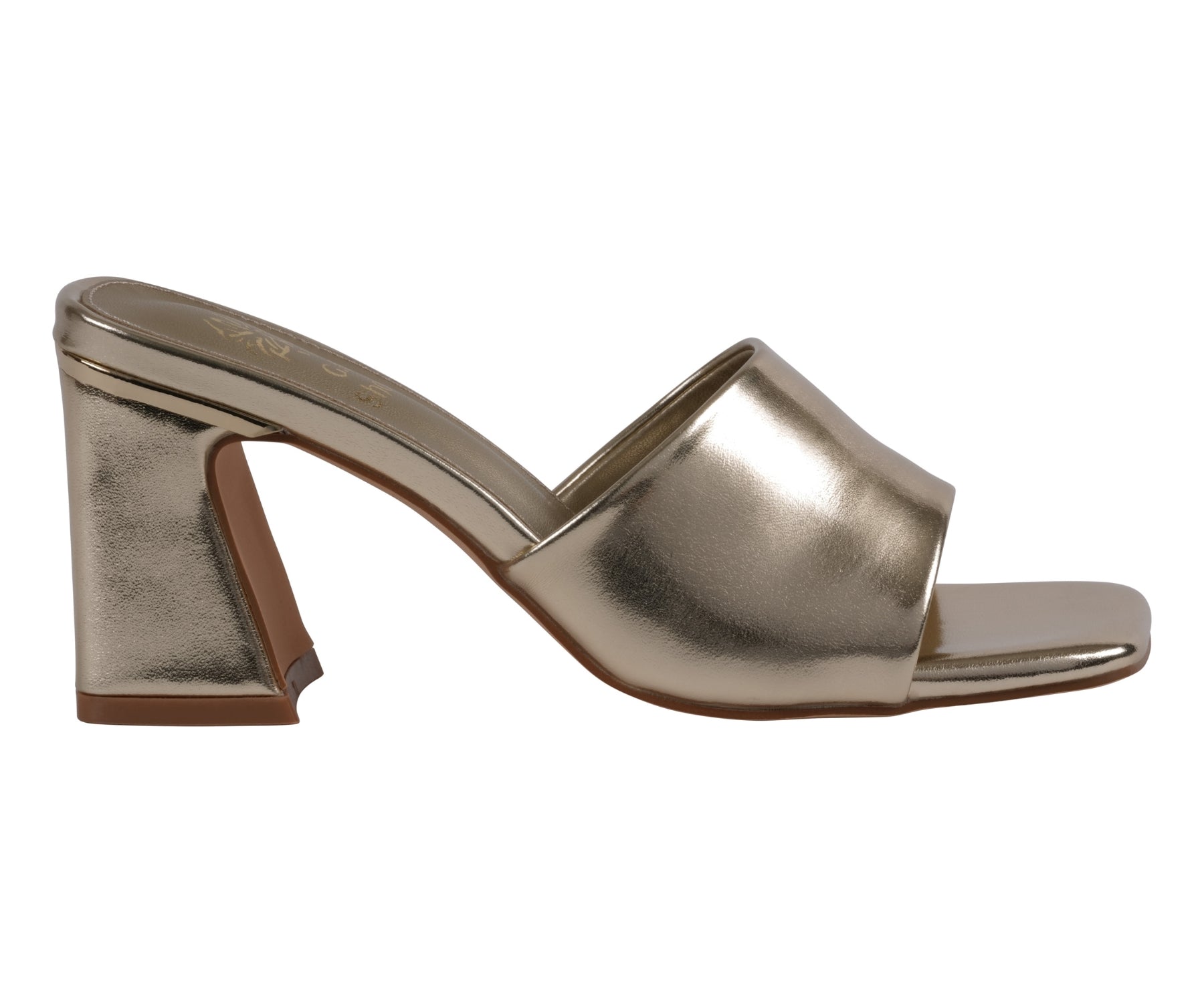 Women's Soho Gold Square Toe Heeled Sandals Gold view 2 (shoe) - women's soho sandals, women's soho sho - shop at us.meeeshop