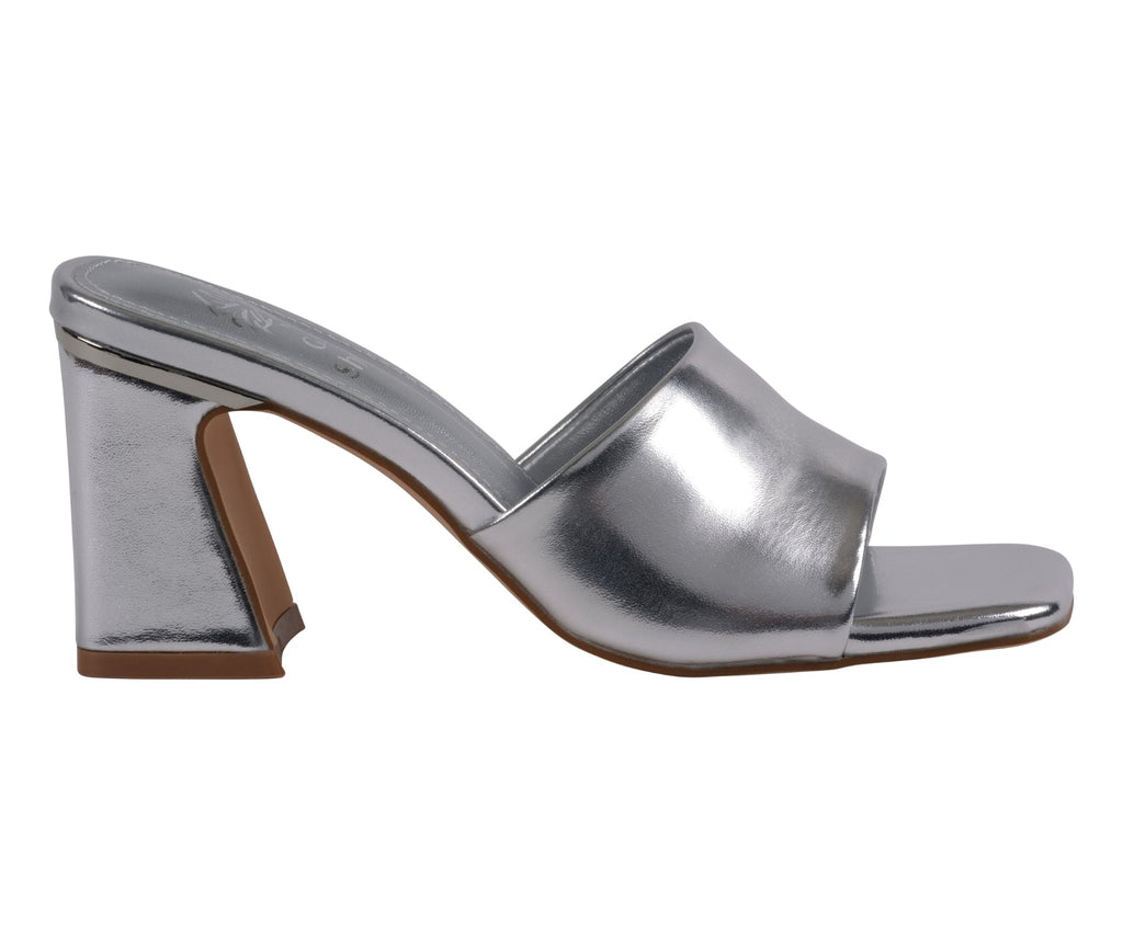 Women's Soho Silver Square Toe Heeled Sandals Silver view 2 (shoe) - women's soho sandals, women's soho - shop at us.meeeshop