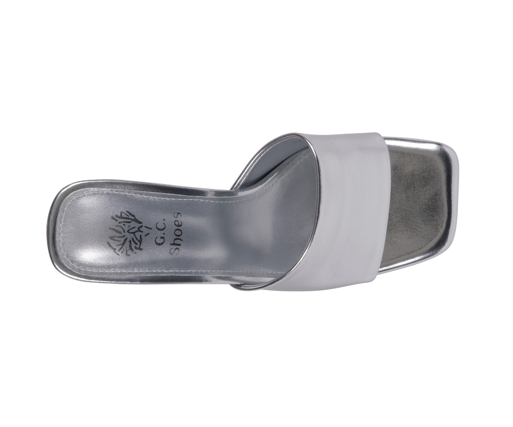 Women's Soho Silver Square Toe Heeled Sandals Silver view 3 (shoe) - women's soho sandals, women's soho - shop at us.meeeshop