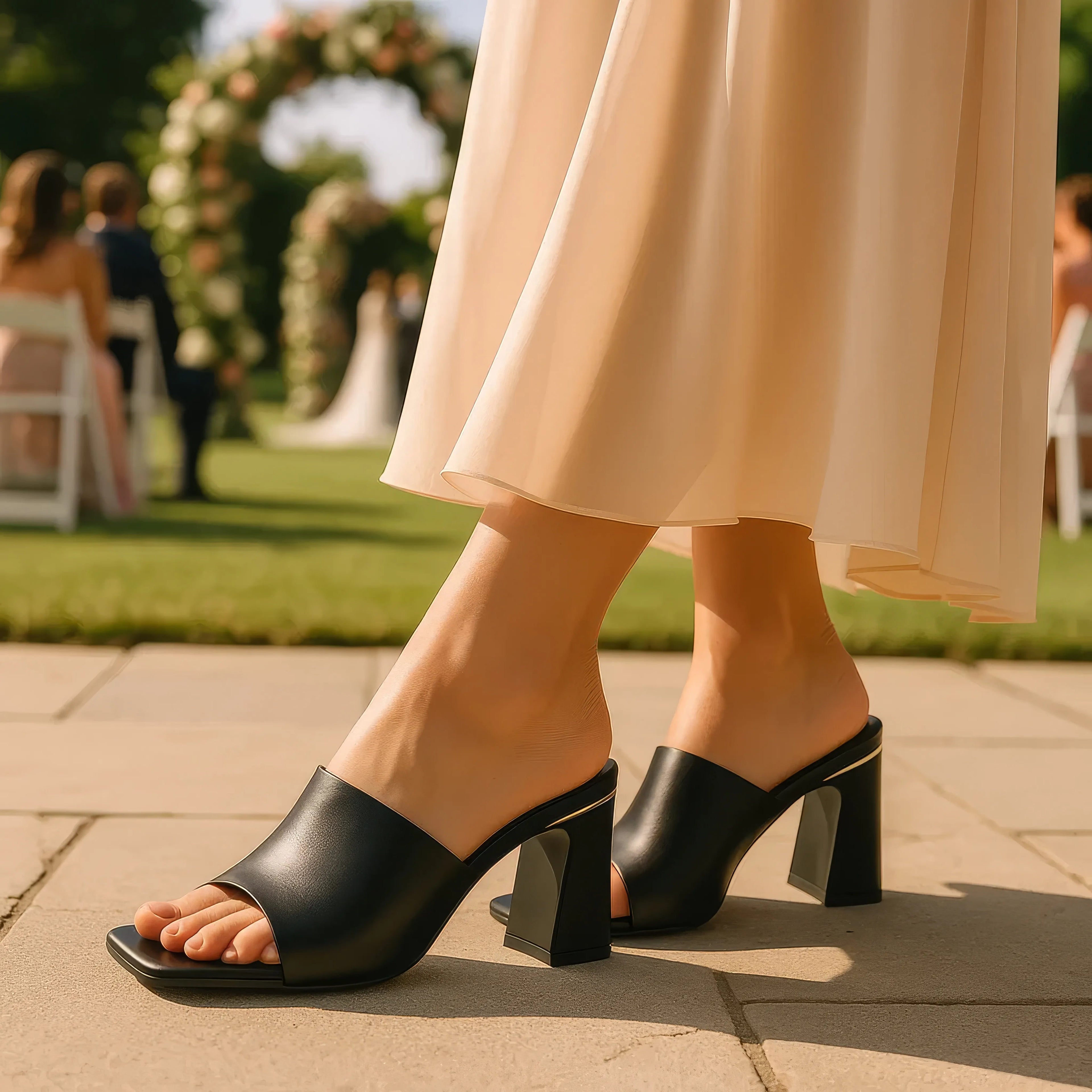 Women's Soho Silver Square Toe Heeled Sandals Silver view 4 (shoe) - women's soho sandals, women's soho - shop at us.meeeshop