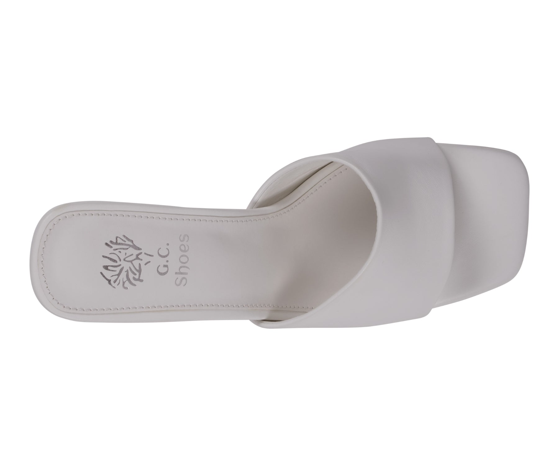 Women's Soho White Square Toe Heeled Sandals White view 2 (shoe) - women's soho sandals, women's soho s - shop at us.meeeshop