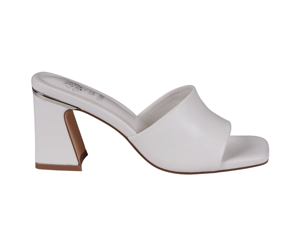 Women's Soho White Square Toe Heeled Sandals White view 3 (shoe) - women's soho sandals, women's soho s - shop at us.meeeshop