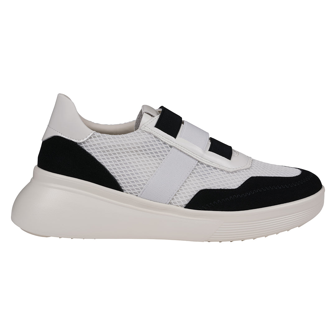 Women's Stefani Black Wedge Sneakers Black view 2 (shoe) - wedge sneakers, black wedge sneakers - shop at us.meeeshop