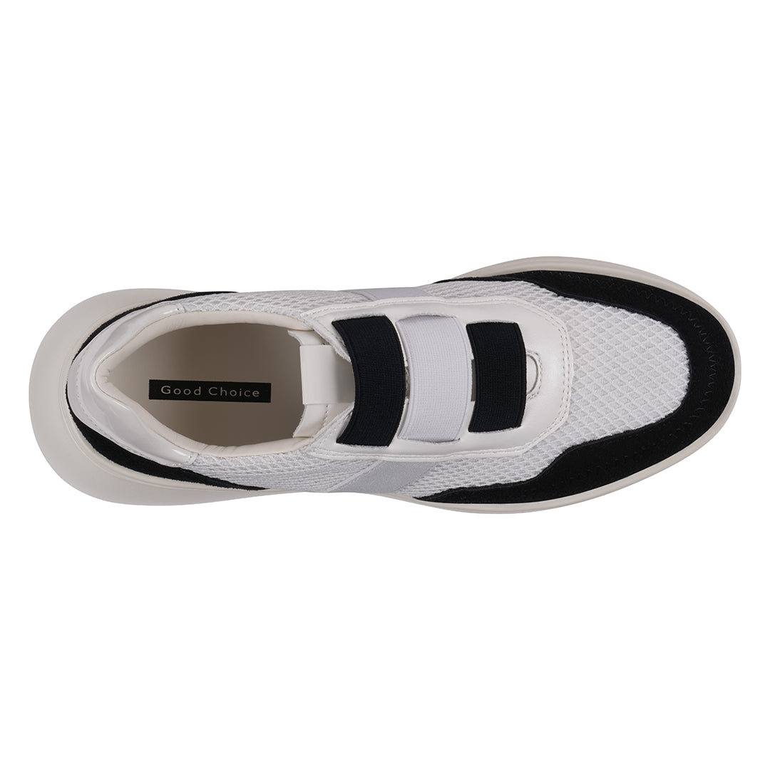 Women's Stefani Black Wedge Sneakers Black view 3 (shoe) - wedge sneakers, black wedge sneakers - shop at us.meeeshop