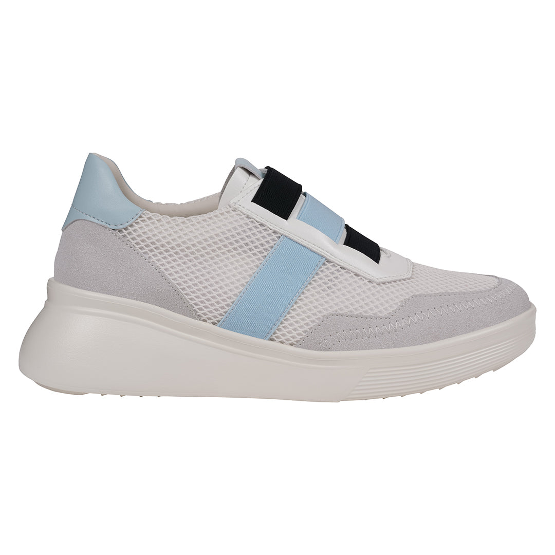Women's Stefani White Wedge Sneakers White view 2 (shoe) - wedge sneakers, white wedge sneakers - shop at us.meeeshop