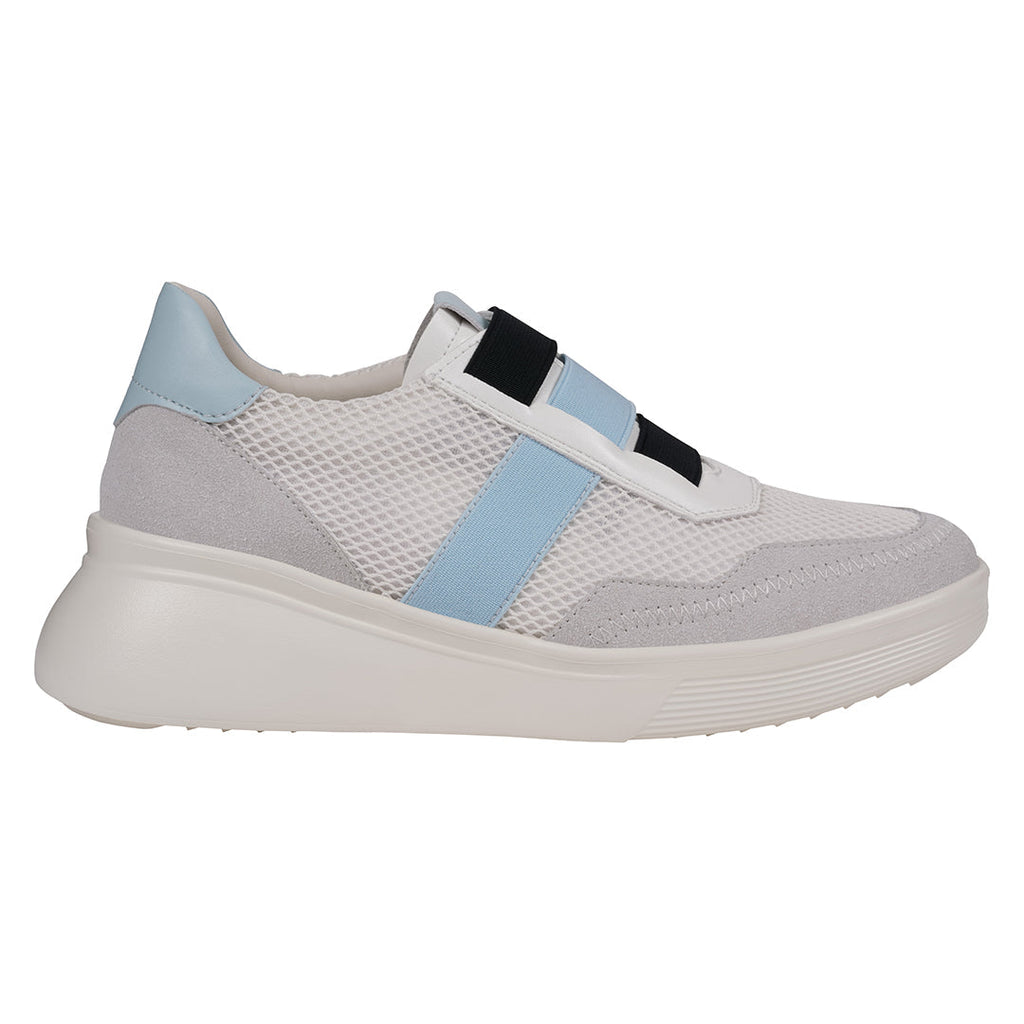 Women's Stefani White Wedge Sneakers White view 2 (shoe) - wedge sneakers, white wedge sneakers - shop at us.meeeshop