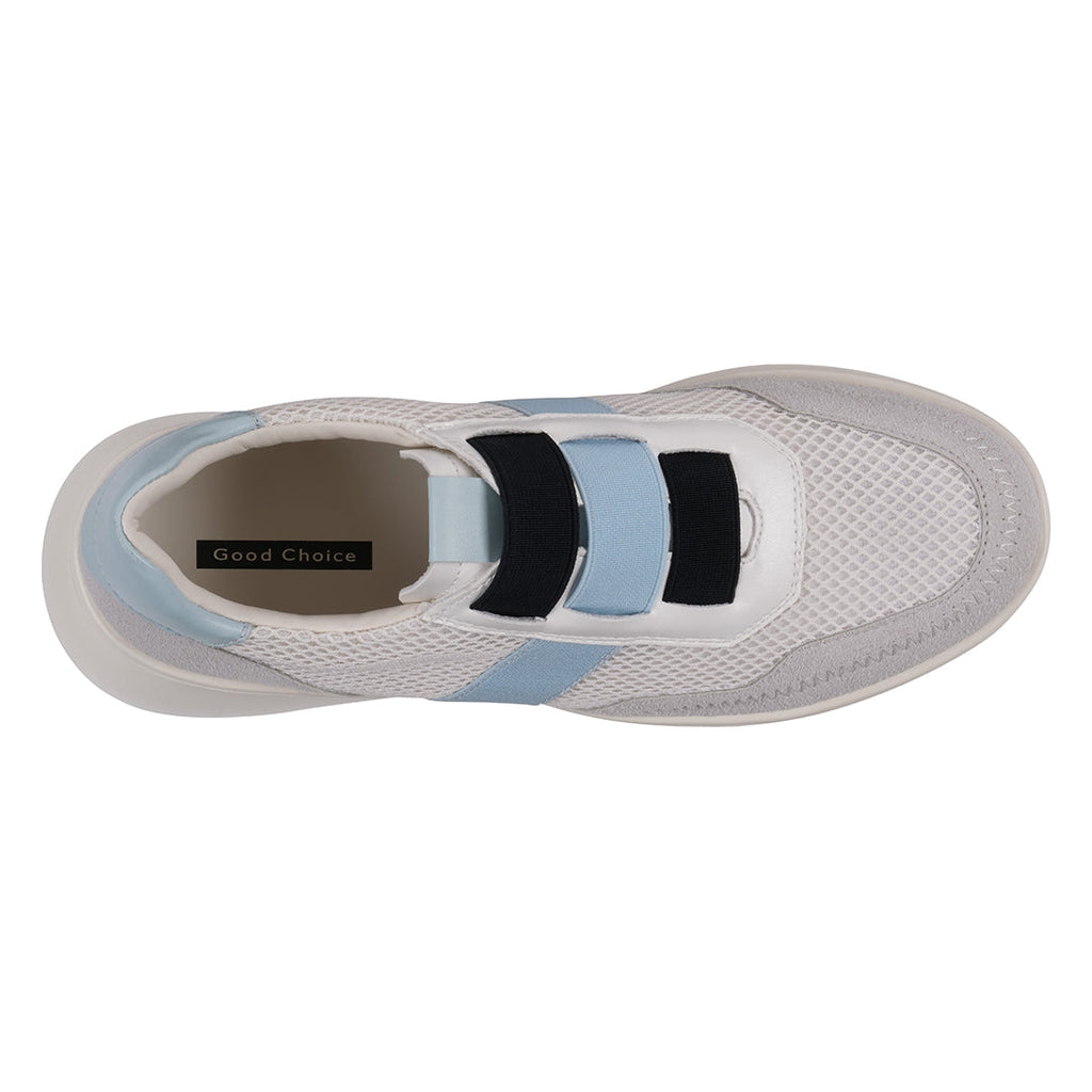 Women's Stefani White Wedge Sneakers White view 3 (shoe) - wedge sneakers, white wedge sneakers - shop at us.meeeshop