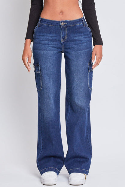 Women's Straight Cargo Skater Jeans in S Midnight Sky Blue view 4 - Women'S Straight Jeans (bottom)