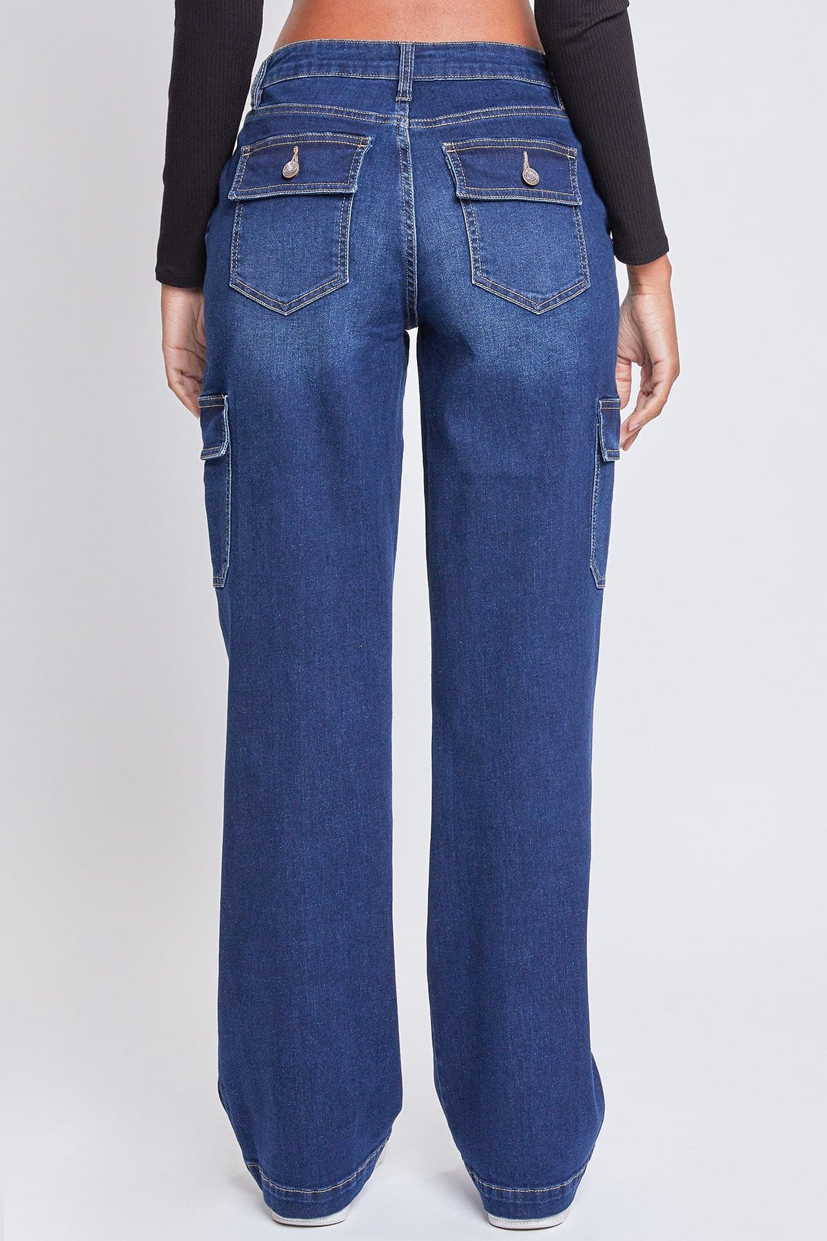Women's Straight Cargo Skater Jeans in S Midnight Sky Blue view 6 - Women'S Straight Jeans (bottom)